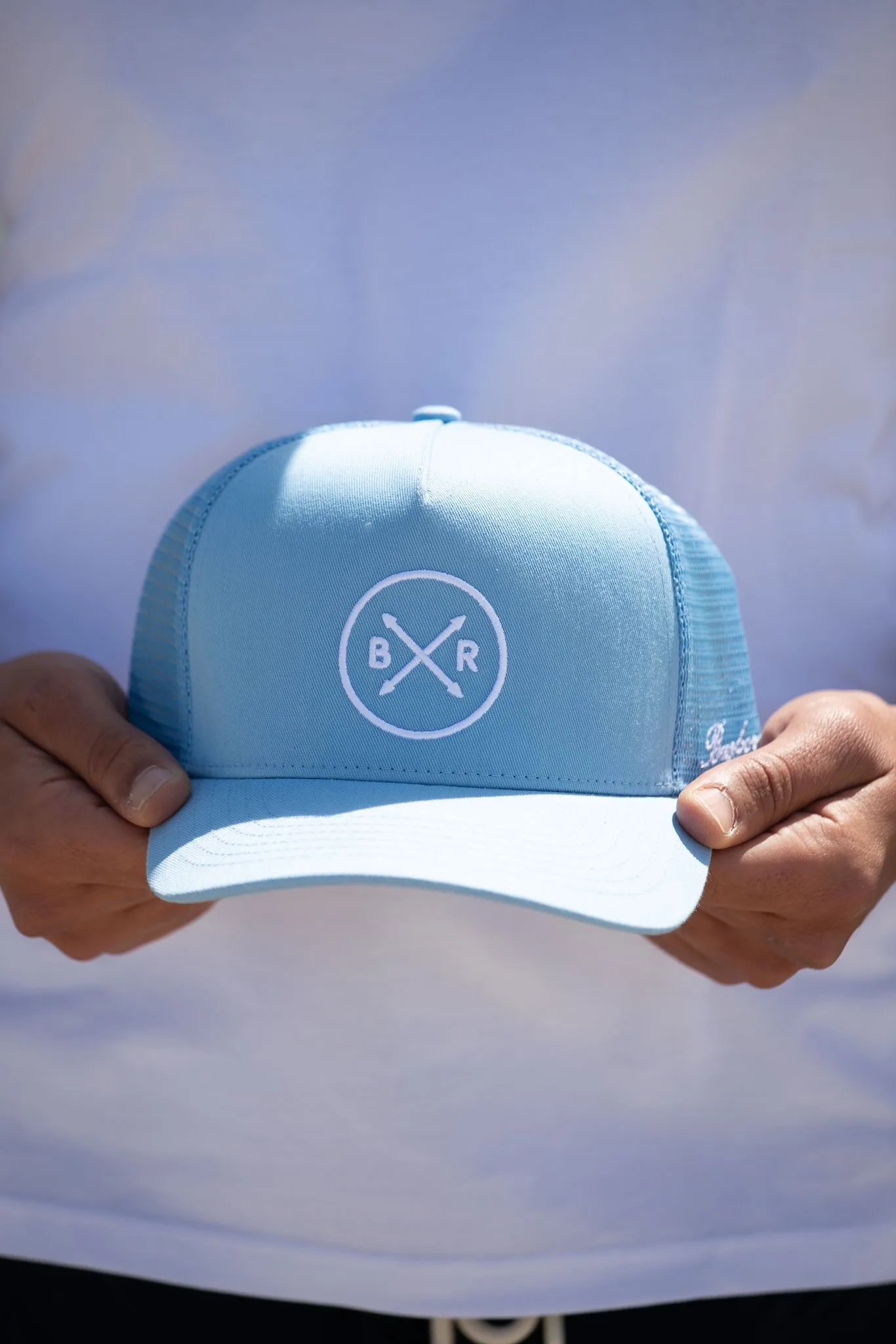 Casquette GRILLAGE BLEU CIEL